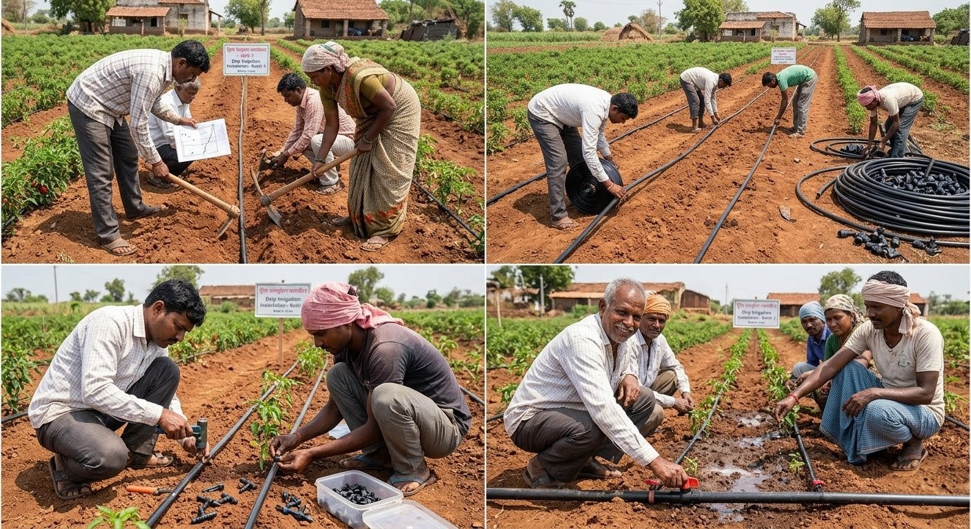 How to Set Up Drip Irrigation on a Small Farm (Under âđ1 Lakh)